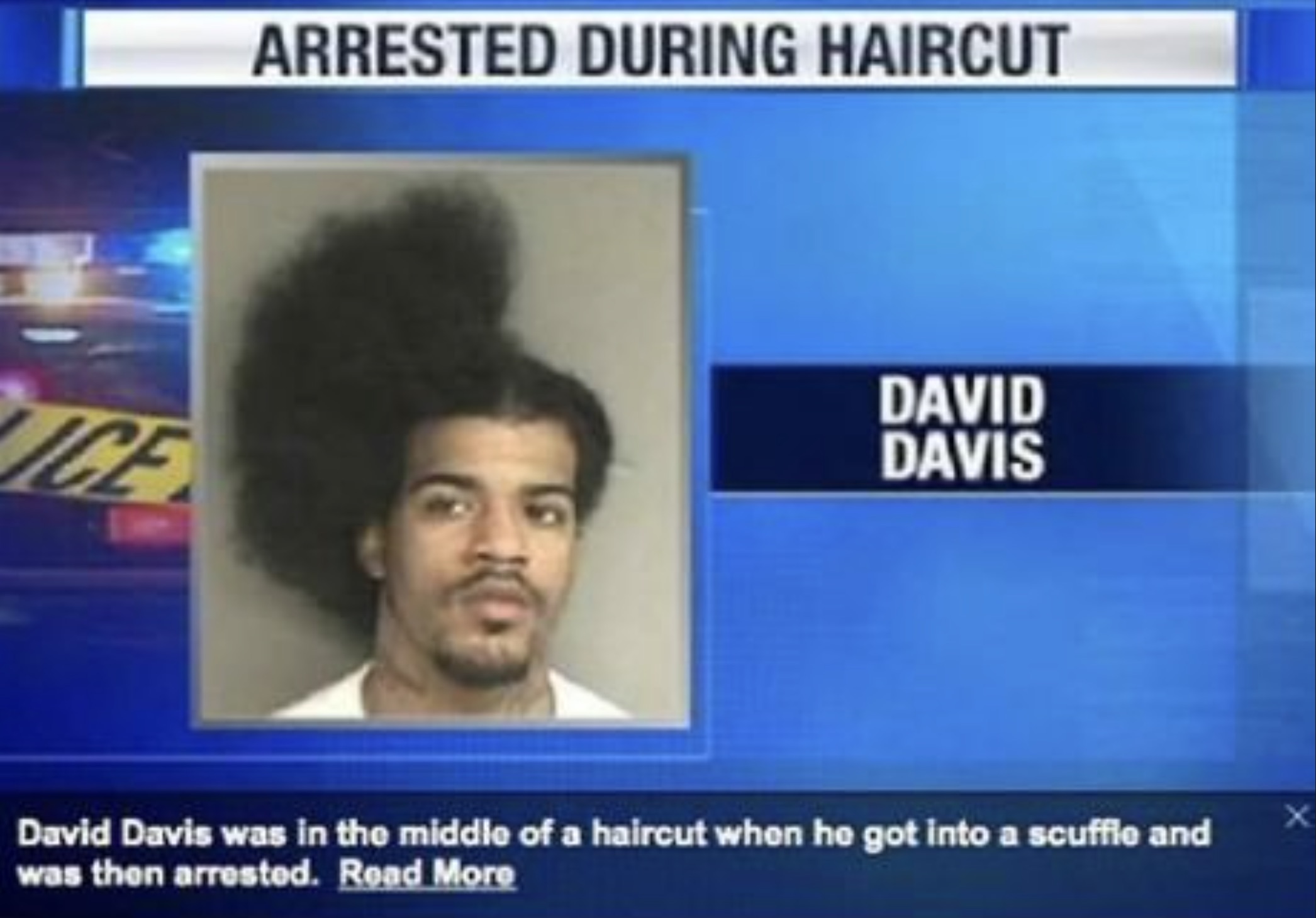 david davis arrested during haircut - Ice Arrested During Haircut David Davis David Davis was in the middle of a haircut when he got into a scuffle and was then arrested. Read More X